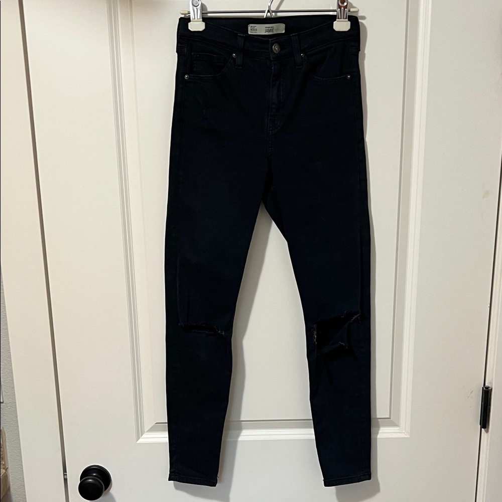 Topshop Women’s Dark Blue Skinny Jeans